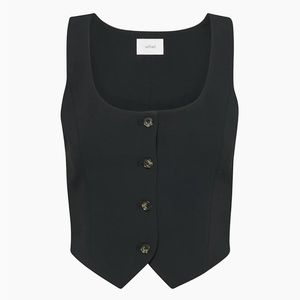 Aritzia Wilfred Rocco Vest Black Size 6